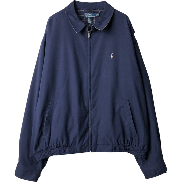 Ralph Lauren POLO by Ralph Lauren Swing Top Sports Jacket Men's XXL polyester navy blue type Vintage Second Hand
