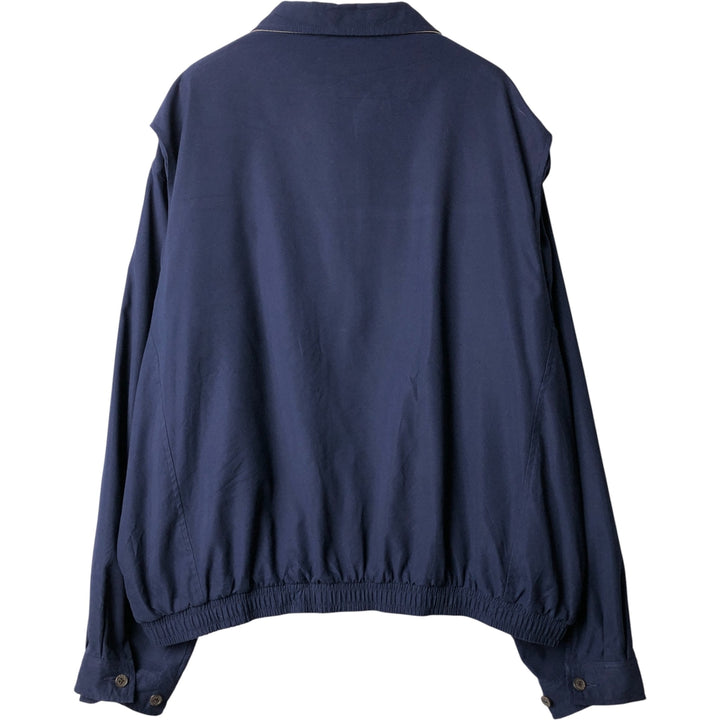 Ralph Lauren POLO by Ralph Lauren Swing Top Sports Jacket Men's XXL polyester navy blue type Vintage Second Hand