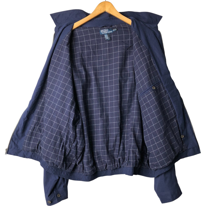 Ralph Lauren POLO by Ralph Lauren Swing Top Sports Jacket Men's XXL polyester navy blue type Vintage Second Hand