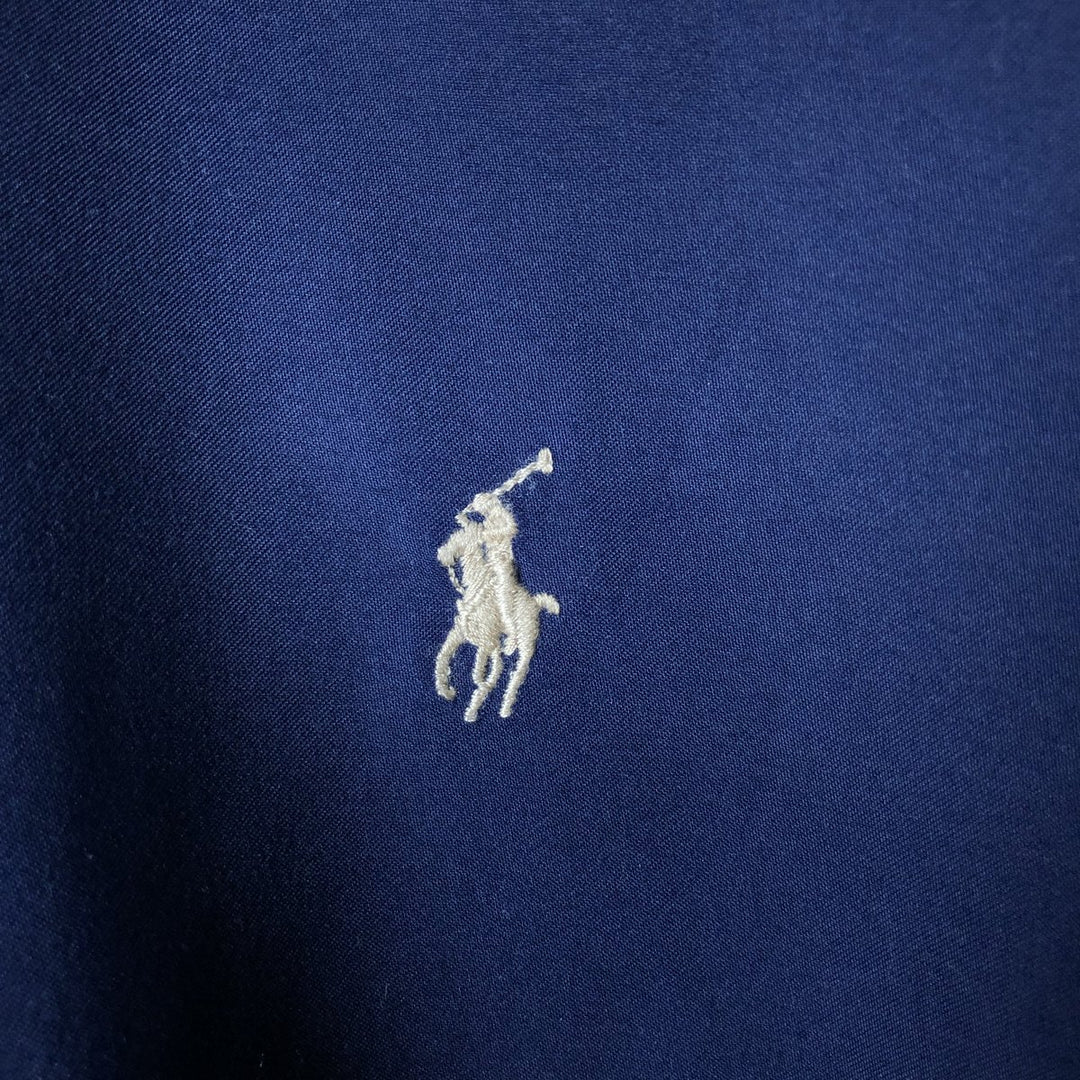 Ralph Lauren POLO by Ralph Lauren Swing Top Sports Jacket Men's XXL polyester navy blue type Vintage Second Hand