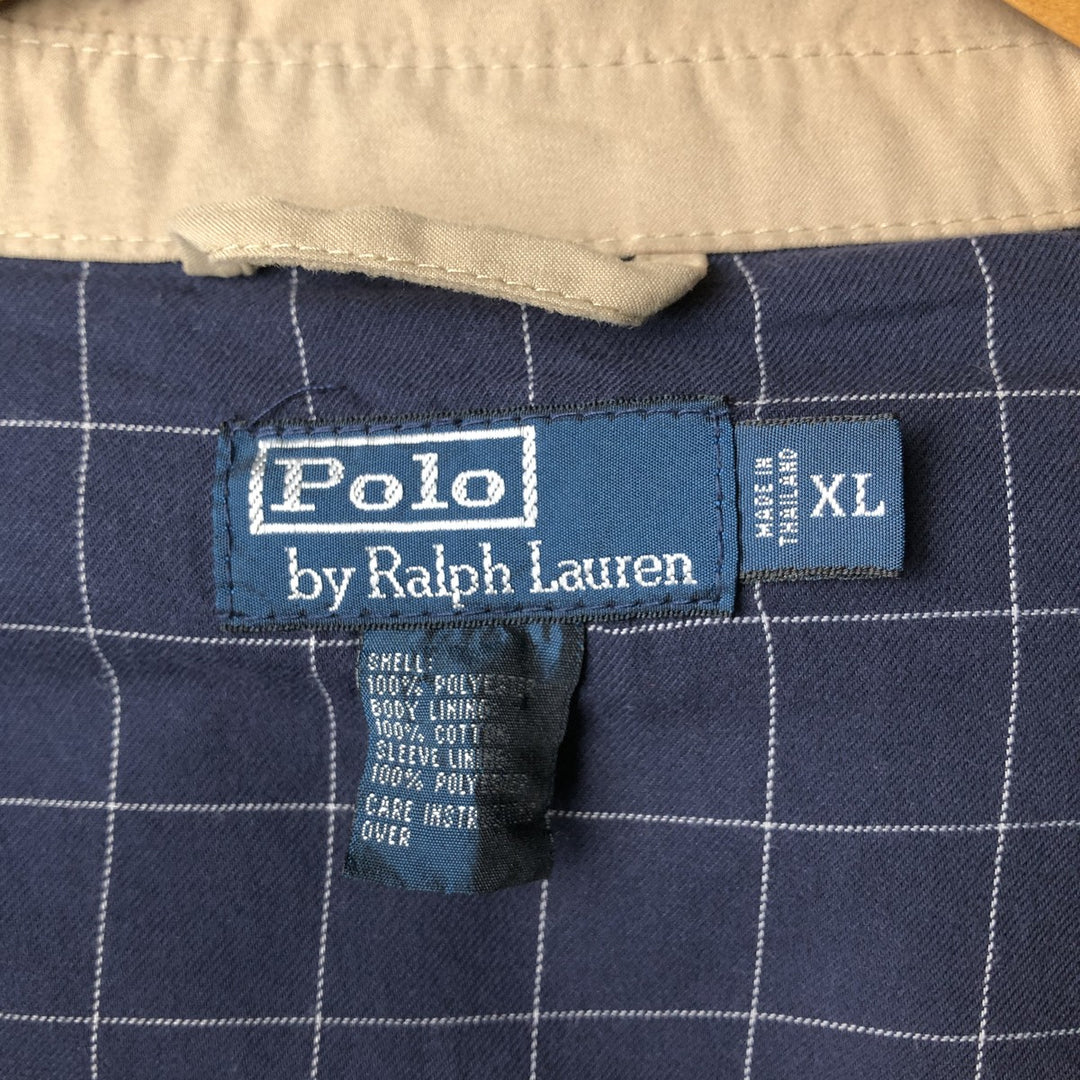 Ralph Lauren POLO by Ralph Lauren Swing Top Sports Jacket Men's XL polyester Beige type Vintage Second Hand