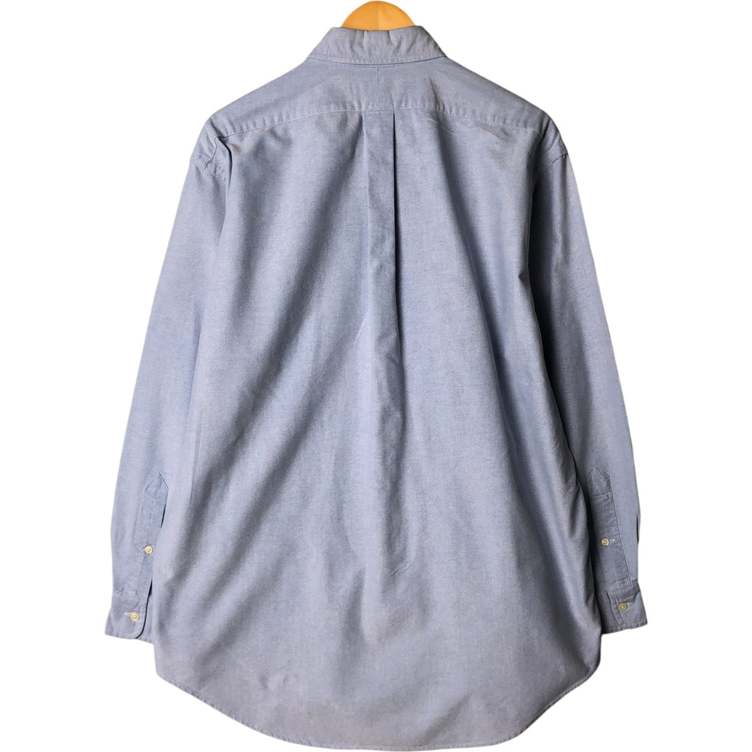 Ralph Lauren YARMOUTH long sleeve button down shirt, men's size L cotton Blue type light blue Vintage Second Hand