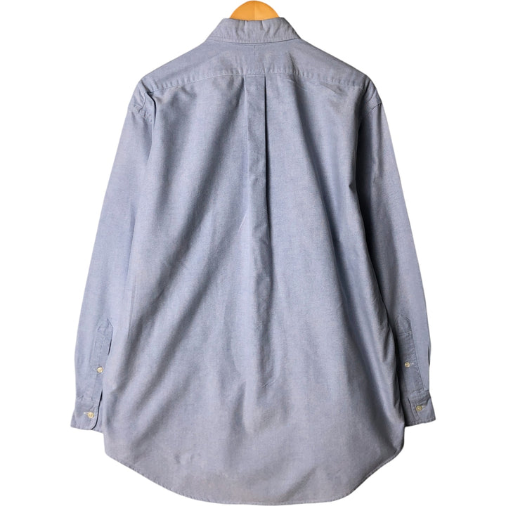 Ralph Lauren YARMOUTH long sleeve button down shirt, men's size L cotton Blue type light blue Vintage Second Hand