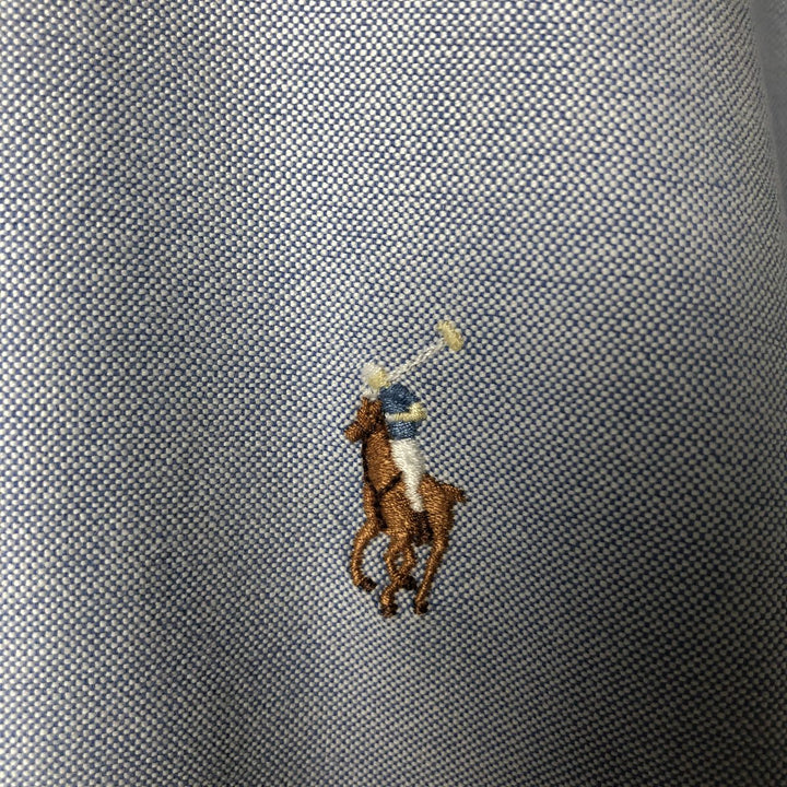 Ralph Lauren YARMOUTH long sleeve button down shirt, men's size L cotton Blue type light blue Vintage Second Hand