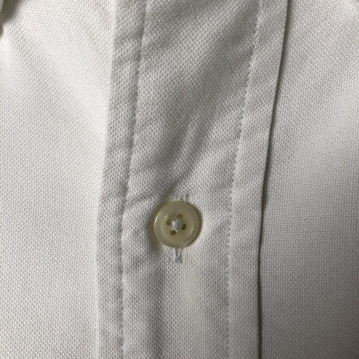 Ralph Lauren YARMOUTH long sleeve button down shirt, men's size M cotton white type Vintage Second Hand