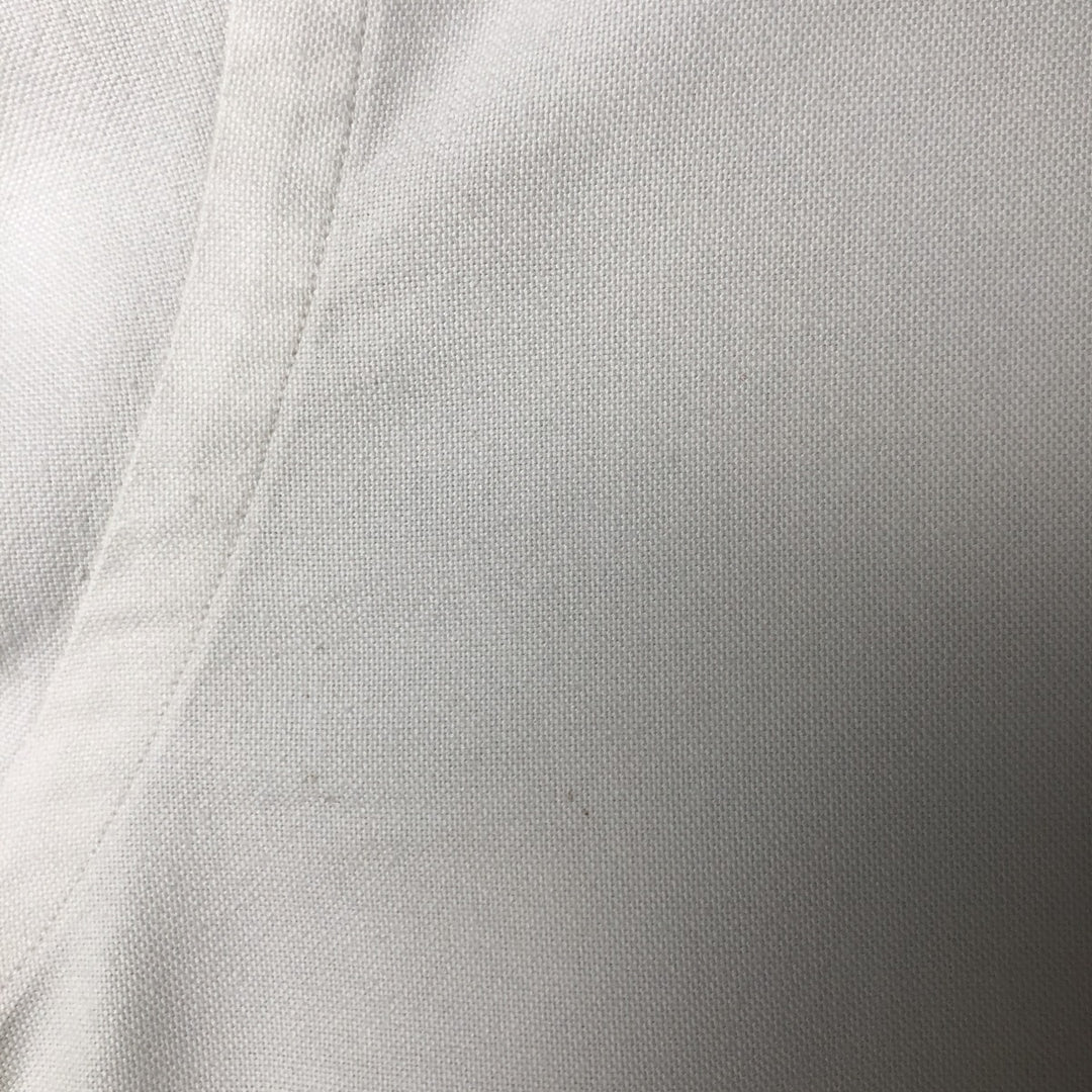 Ralph Lauren YARMOUTH long sleeve button down shirt, men's size M cotton white type Vintage Second Hand