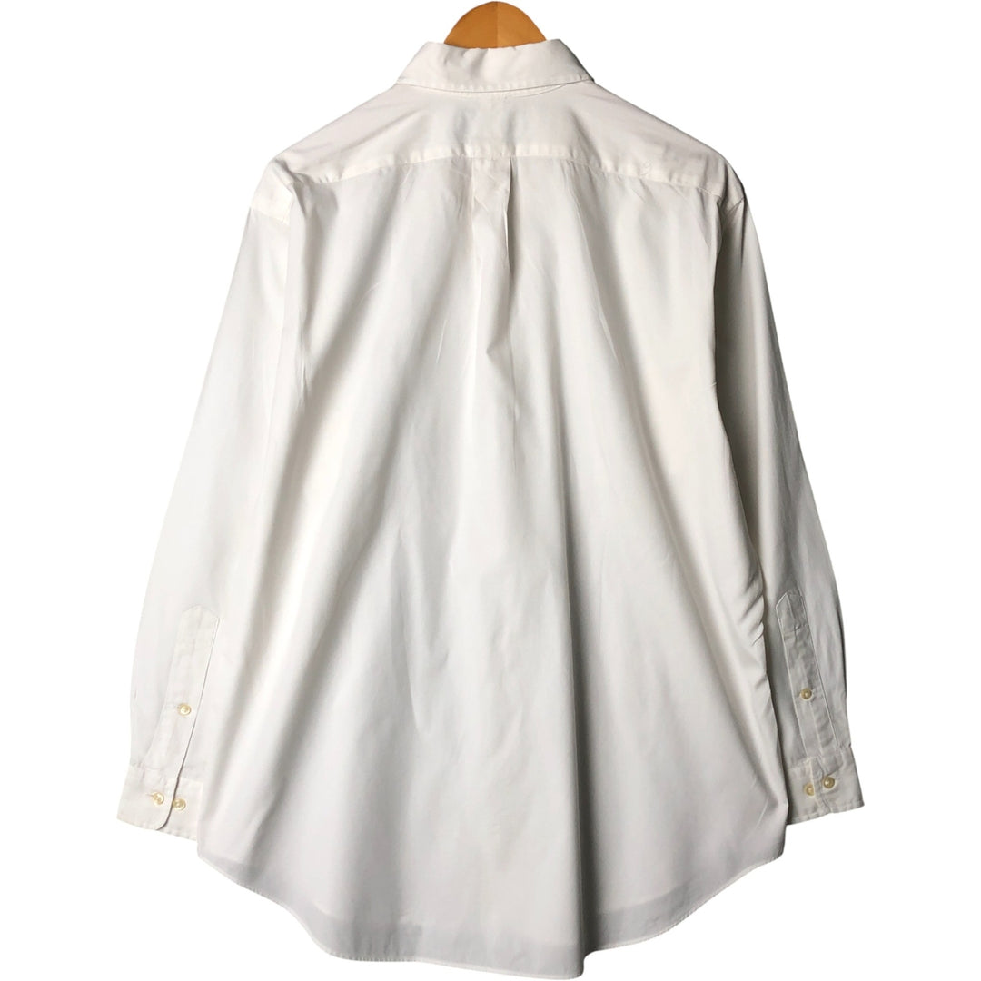Ralph Lauren Classic Fit Long Sleeve Button Down Shirt, Men's Size L cotton white type Vintage Second Hand