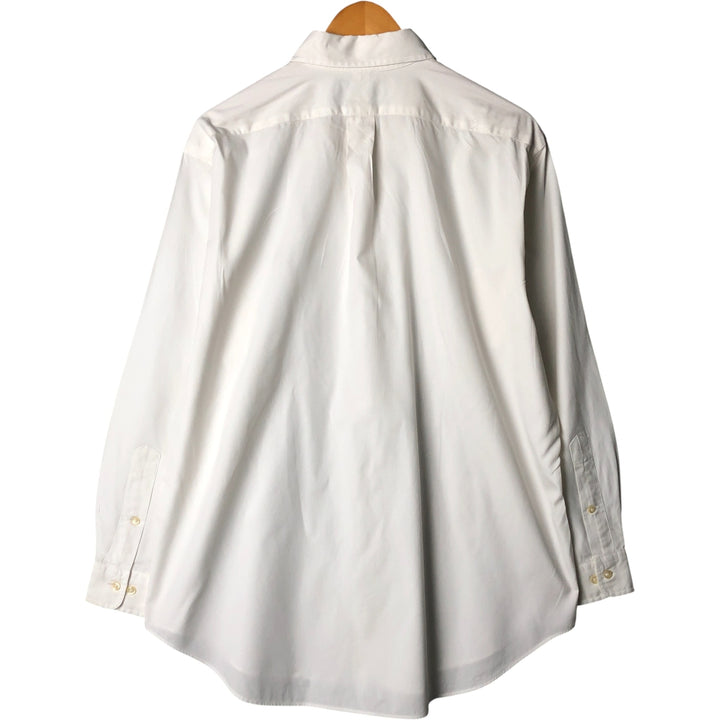 Ralph Lauren Classic Fit Long Sleeve Button Down Shirt, Men's Size L cotton white type Vintage Second Hand