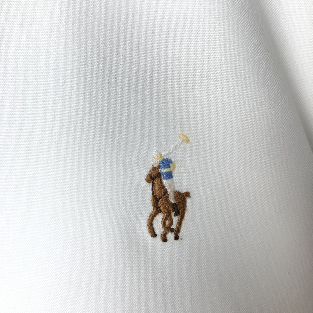Ralph Lauren Classic Fit Long Sleeve Button Down Shirt, Men's Size L cotton white type Vintage Second Hand