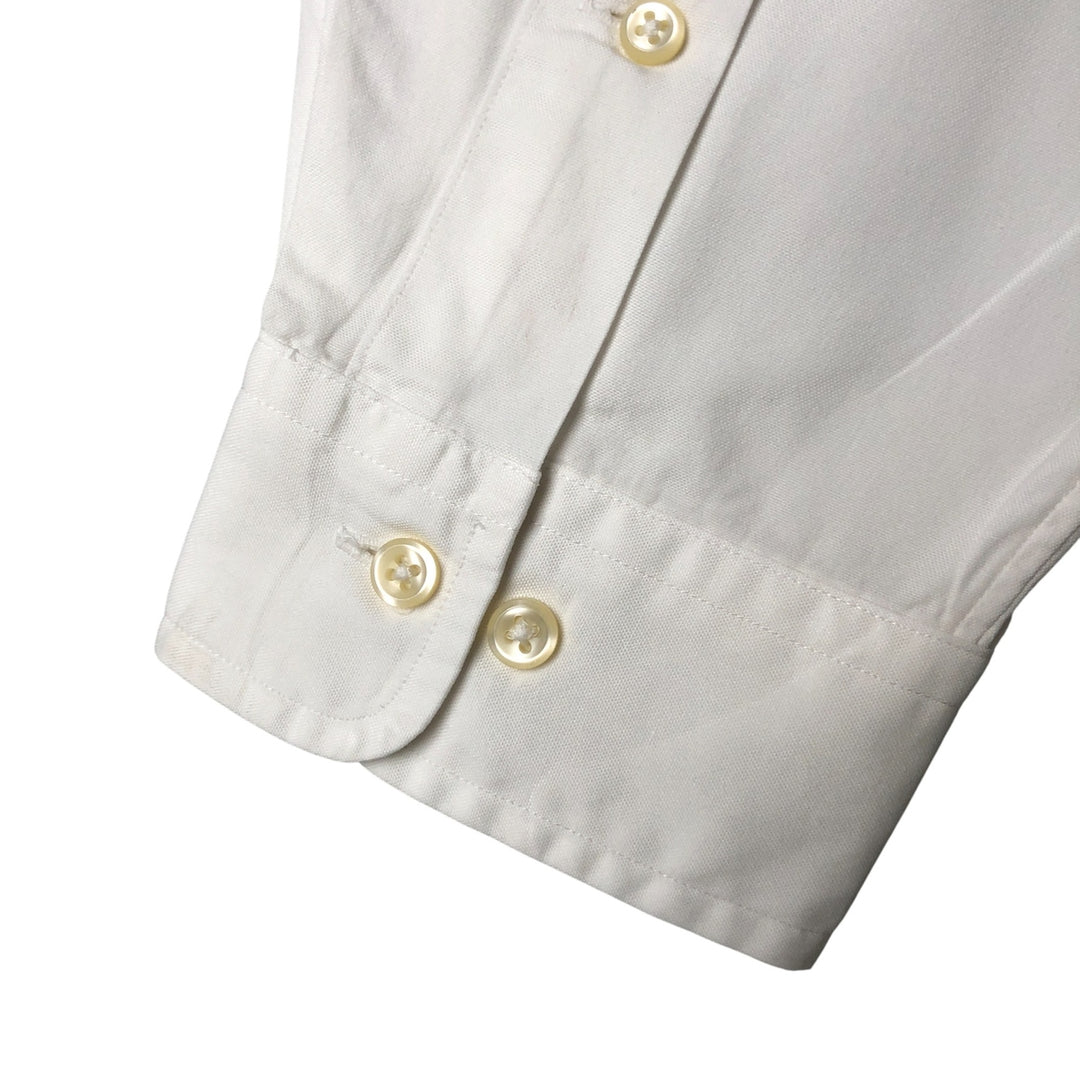 Ralph Lauren Classic Fit Long Sleeve Button Down Shirt, Men's Size L cotton white type Vintage Second Hand