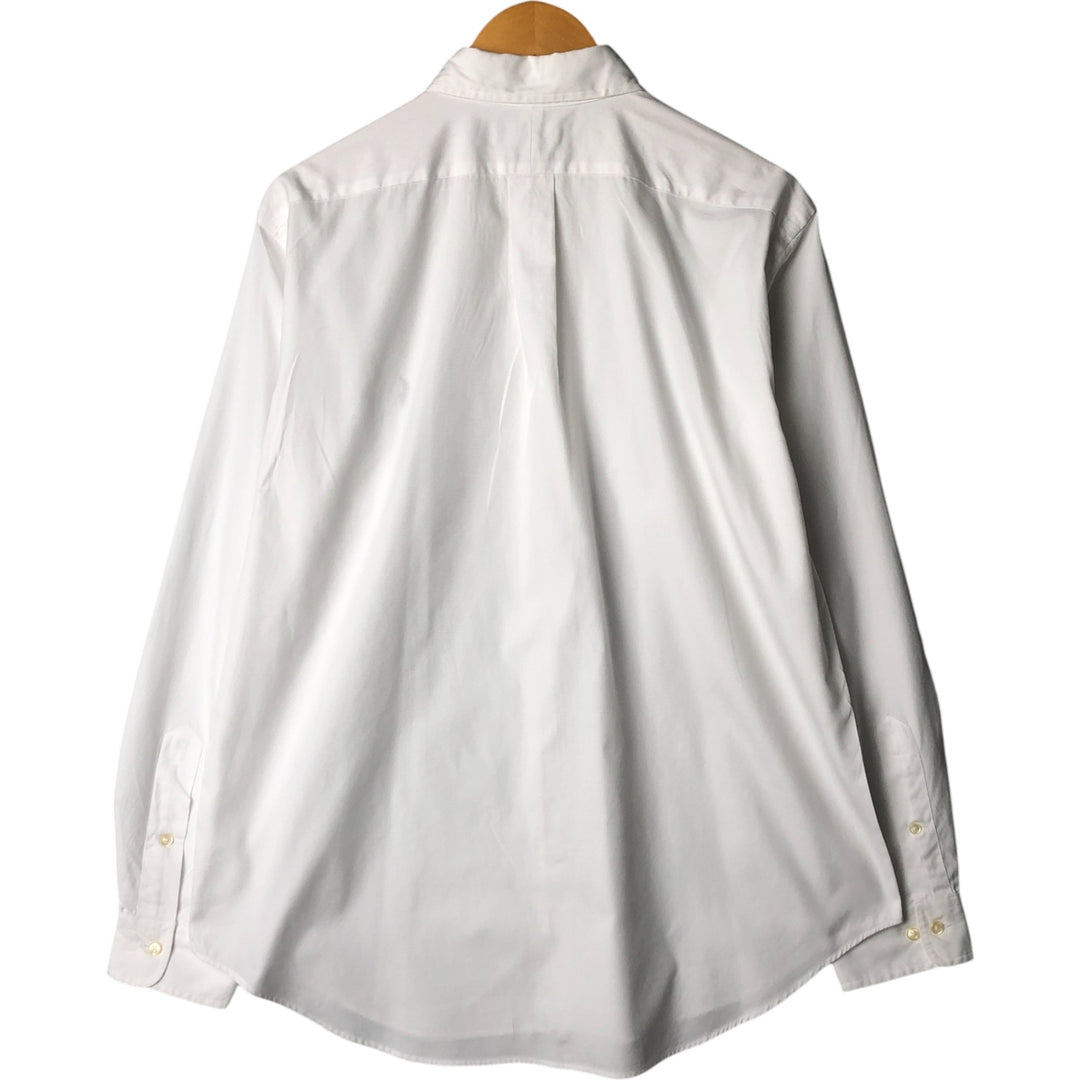 Ralph Lauren Classic Fit Long Sleeve Button Down Shirt, Men's Size L cotton white type Vintage Second Hand