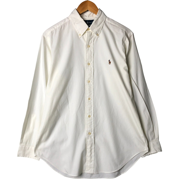 Ralph Lauren Classic Fit long sleeve button down shirt, men's size M cotton white type Vintage Second Hand