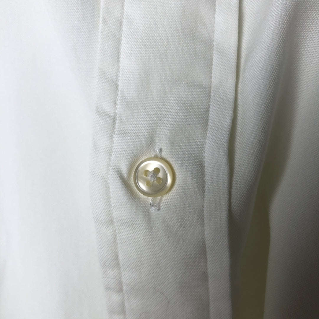 Ralph Lauren Classic Fit long sleeve button down shirt, men's size M cotton white type Vintage Second Hand