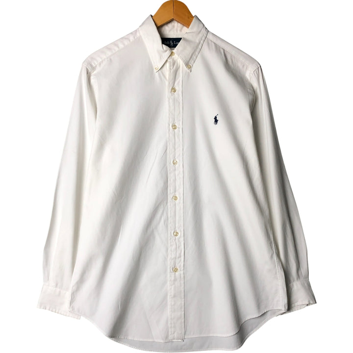 Ralph Lauren Classic Fit long sleeve button down shirt, men's size M cotton white type Vintage Second Hand
