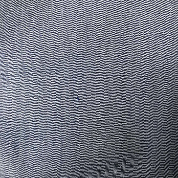 Ralph Lauren YARMOUTH Herringbone Long Sleeve Button Down Shirt Men's M Size cotton blue type Vintage Second Hand