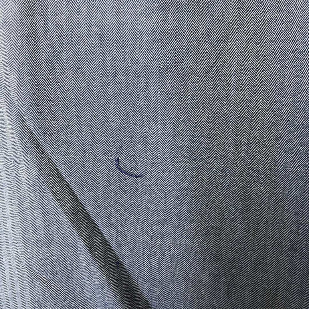 Ralph Lauren YARMOUTH Herringbone Long Sleeve Button Down Shirt Men's M Size cotton blue type Vintage Second Hand