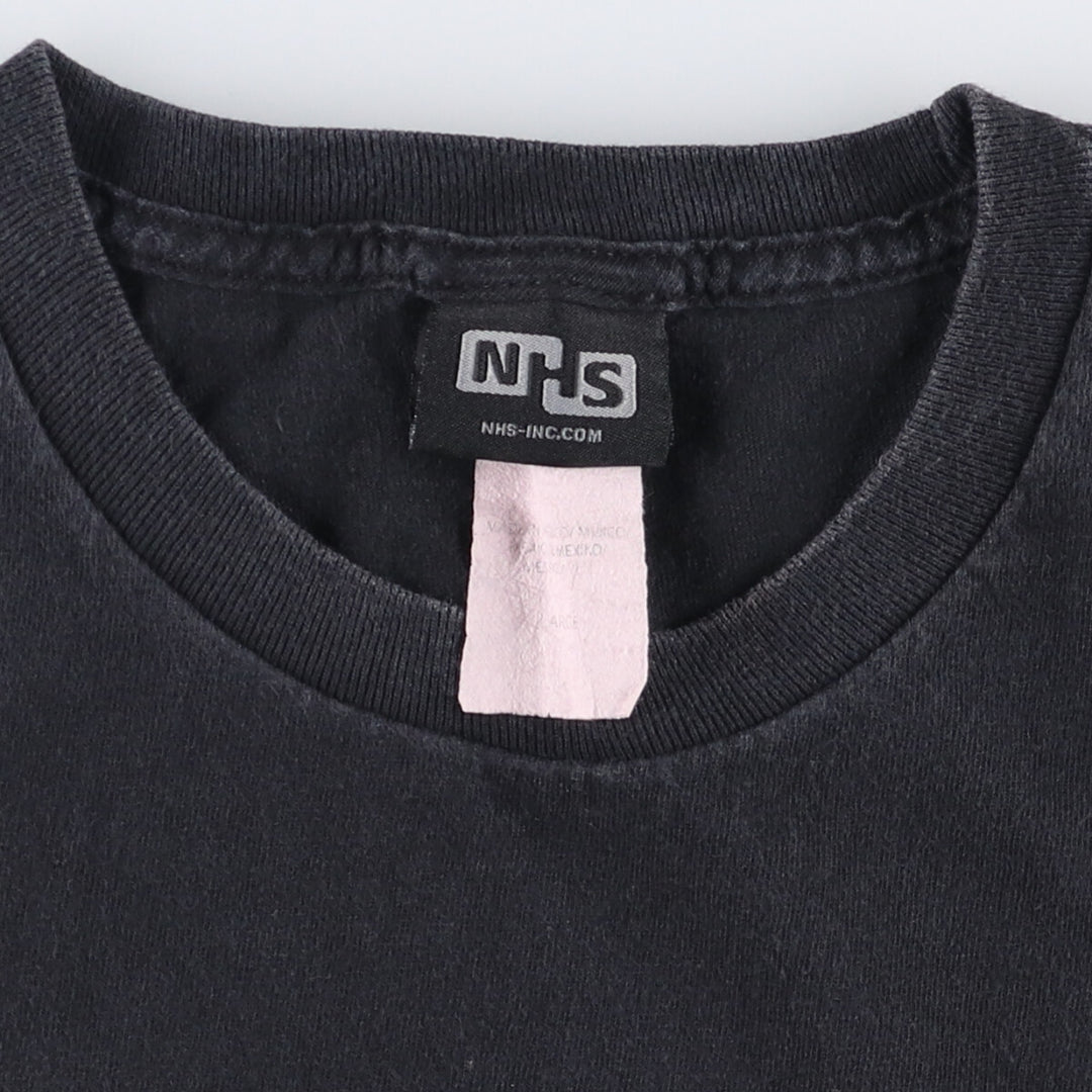 NHS SANTA CRUZ Santa Cruz Surf Skate T-shirt, Men's Size L cotton black type Vintage Second Hand