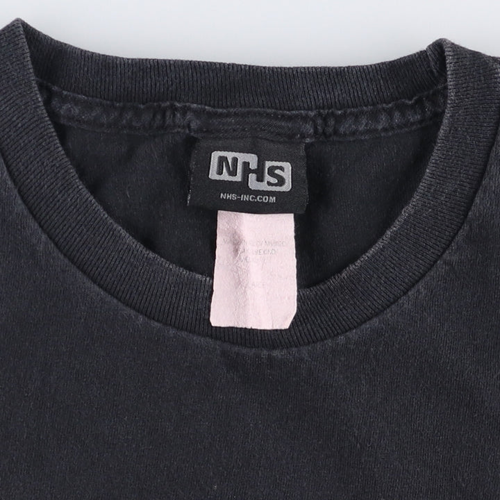 NHS SANTA CRUZ Santa Cruz Surf Skate T-shirt, Men's Size L cotton black type Vintage Second Hand