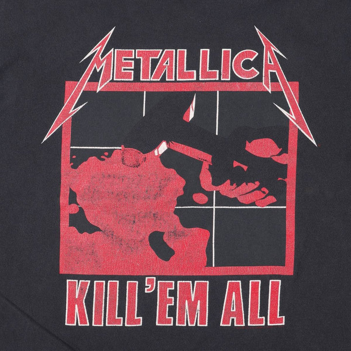 Metallica Cut-Off Band T-Shirt, Men's Size Medium unclear black type Vintage Second Hand