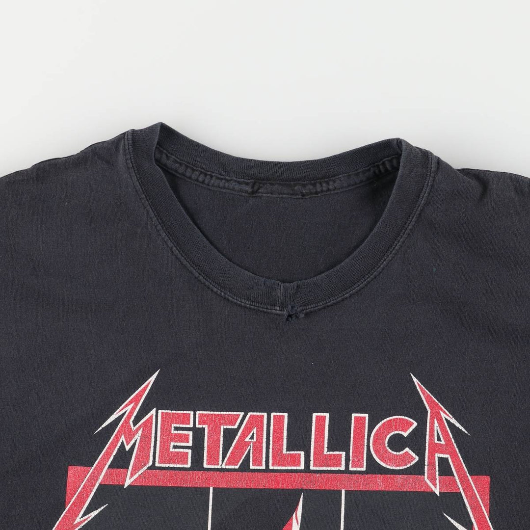 Metallica Cut-Off Band T-Shirt, Men's Size Medium unclear black type Vintage Second Hand