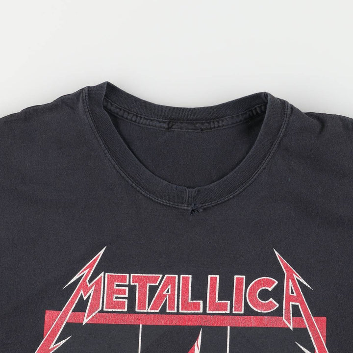 Metallica Cut-Off Band T-Shirt, Men's Size Medium unclear black type Vintage Second Hand