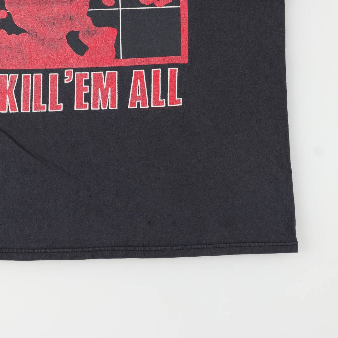 Metallica Cut-Off Band T-Shirt, Men's Size Medium unclear black type Vintage Second Hand