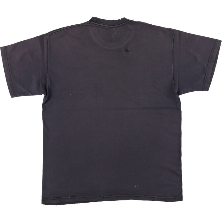 Fruit of the Loom System of a Down band T-shirt, men's size M cotton black type Vintage Second Hand