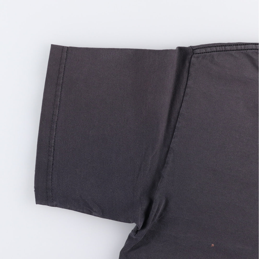 Fruit of the Loom System of a Down band T-shirt, men's size M cotton black type Vintage Second Hand