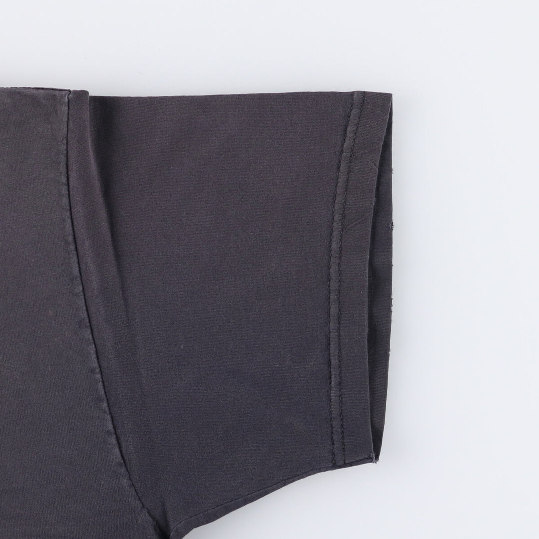 Fruit of the Loom System of a Down band T-shirt, men's size M cotton black type Vintage Second Hand