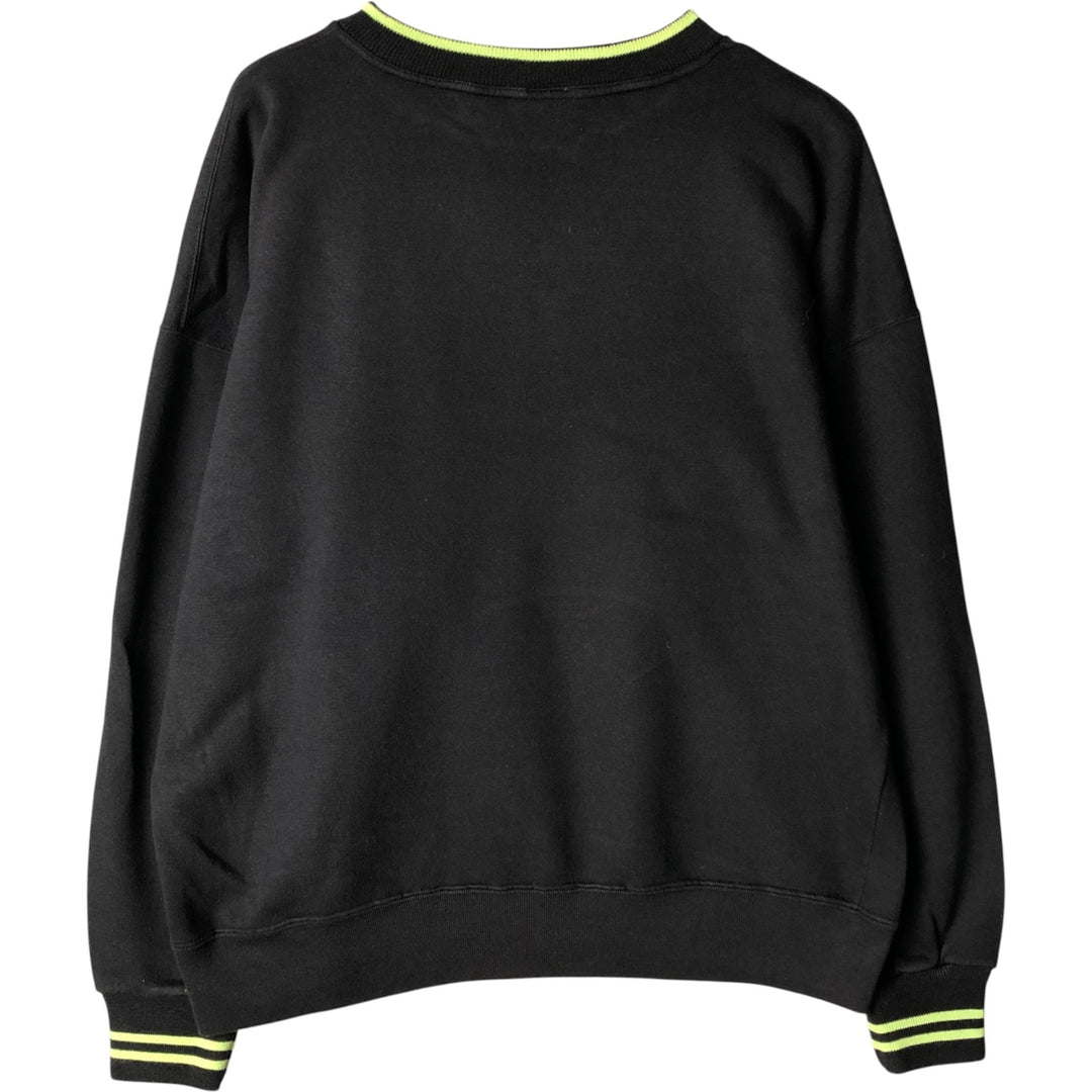 Vintage 1980'S Nike Navy Tag Logo Sweatshirt, Men's Size L cotton black type Vintage Second Hand