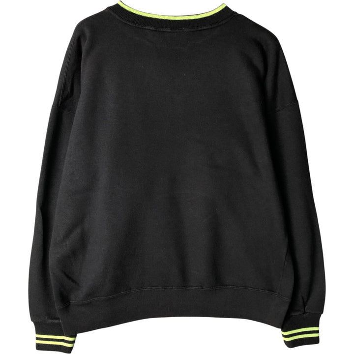 Vintage 1980'S Nike Navy Tag Logo Sweatshirt, Men's Size L cotton black type Vintage Second Hand