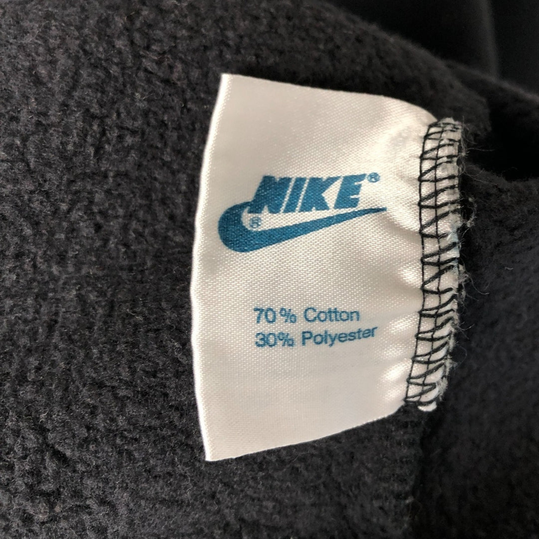 Vintage 1980'S Nike Navy Tag Logo Sweatshirt, Men's Size L cotton black type Vintage Second Hand