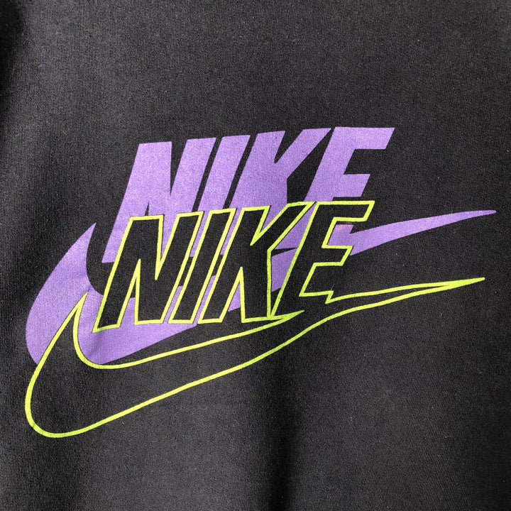 Vintage 1980'S Nike Navy Tag Logo Sweatshirt, Men's Size L cotton black type Vintage Second Hand