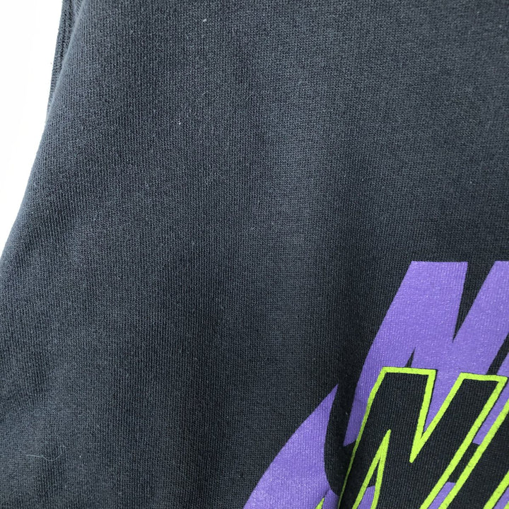 Vintage 1980'S Nike Navy Tag Logo Sweatshirt, Men's Size L cotton black type Vintage Second Hand