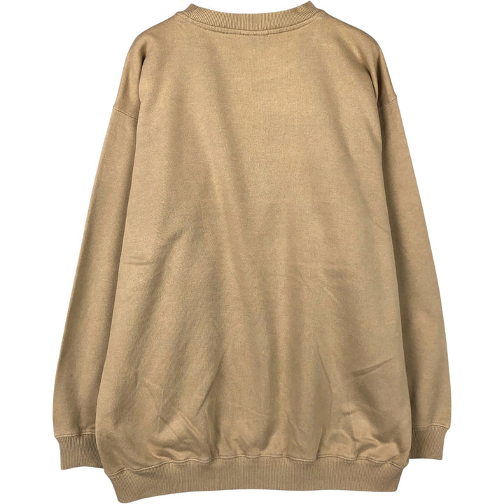 2000'S Reebok logo sweatshirt, men's size XL unclear Khaki type beige Vintage Second Hand