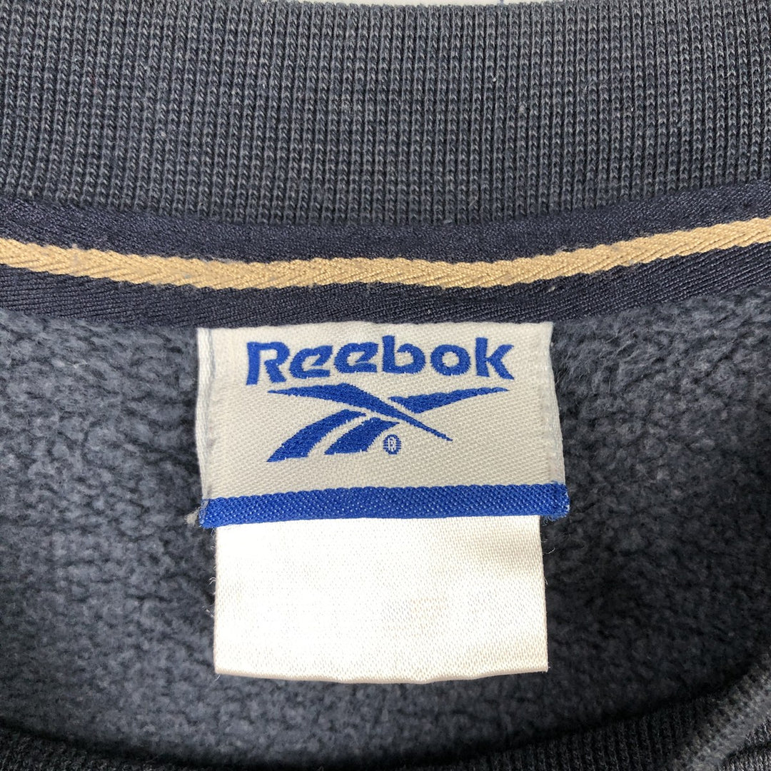 2000'S Reebok logo sweatshirt, men's size L cotton black type Vintage Second Hand