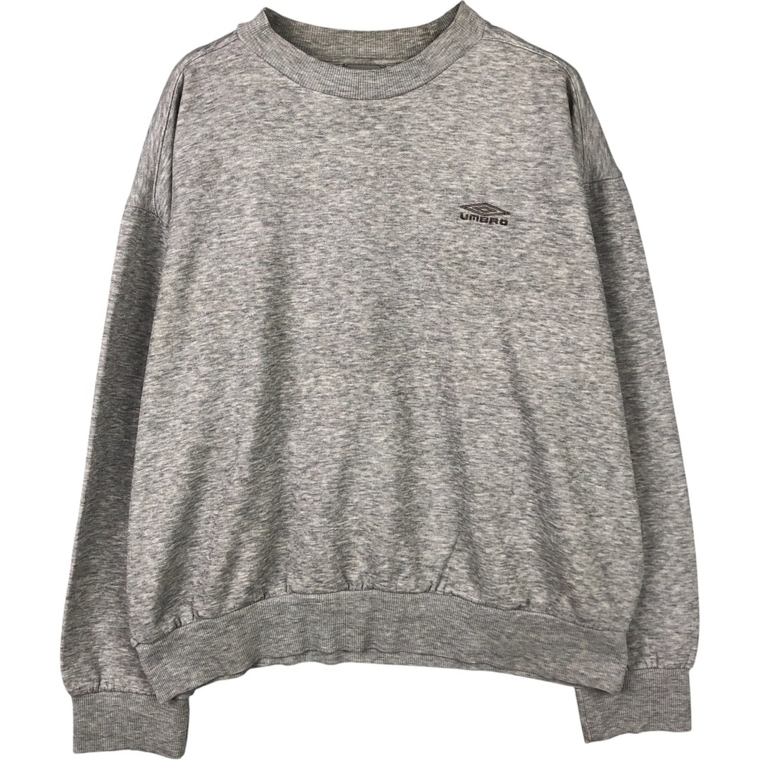 UMBRO One-Point Logo Sweatshirt, Men's XL polyester gray type Vintage Second Hand