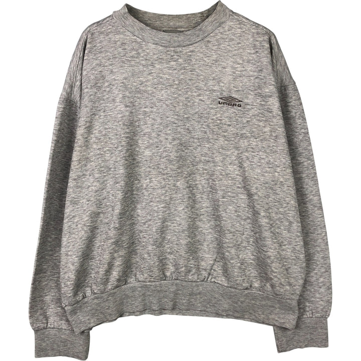 UMBRO One-Point Logo Sweatshirt, Men's XL polyester gray type Vintage Second Hand