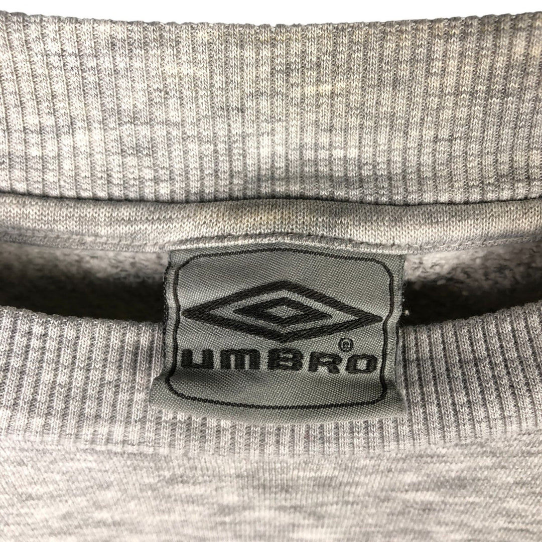 UMBRO One-Point Logo Sweatshirt, Men's XL polyester gray type Vintage Second Hand