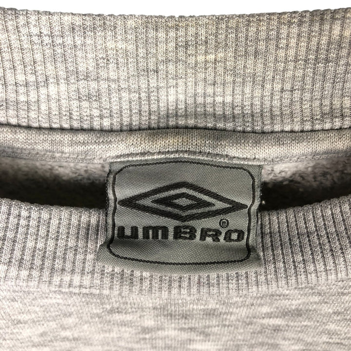 UMBRO One-Point Logo Sweatshirt, Men's XL polyester gray type Vintage Second Hand