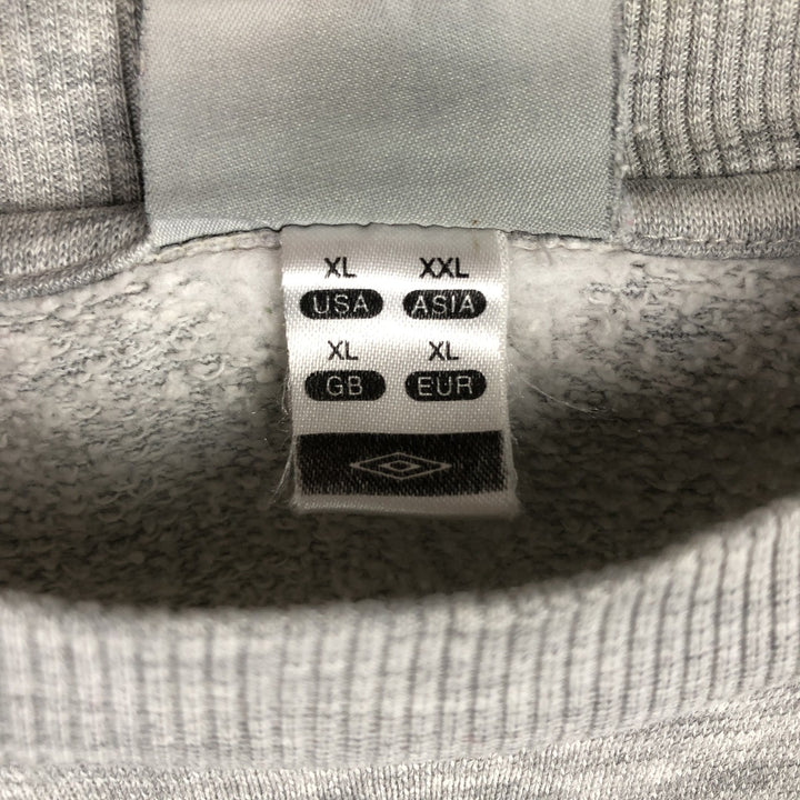 UMBRO One-Point Logo Sweatshirt, Men's XL polyester gray type Vintage Second Hand