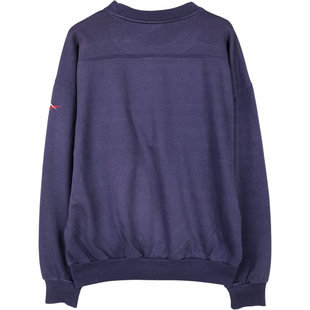 Vintage 90'S Reebok logo sweatshirt, size M, men's polyester purple type Vintage Second Hand
