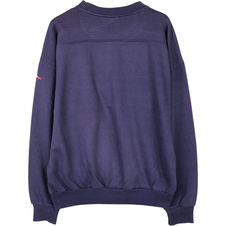 Vintage 90'S Reebok logo sweatshirt, size M, men's polyester purple type Vintage Second Hand