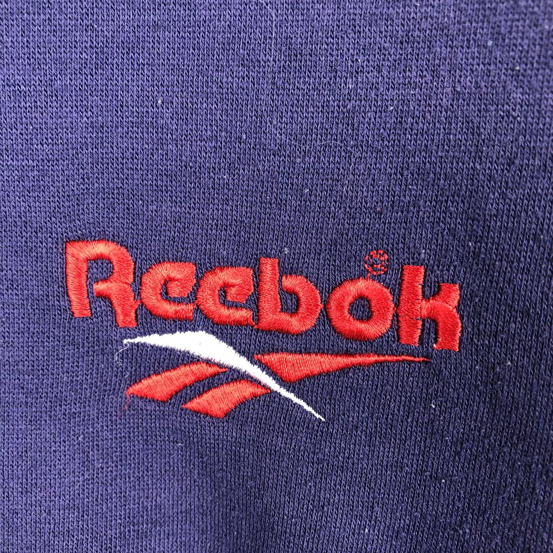 Vintage 90'S Reebok logo sweatshirt, size M, men's polyester purple type Vintage Second Hand