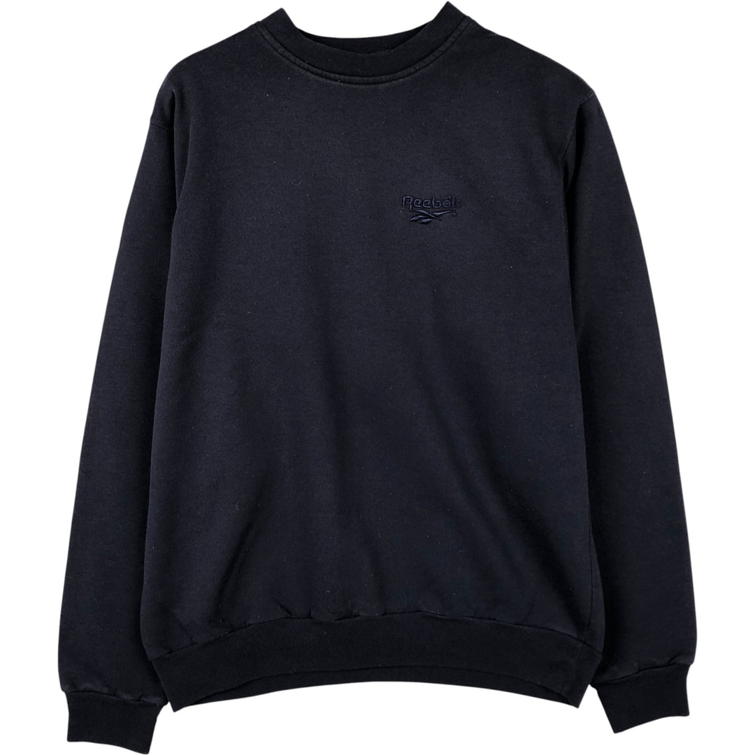 Vintage 90'S Reebok logo sweatshirt, made in Canada, size M, men's. cotton navy blue type Vintage Second Hand