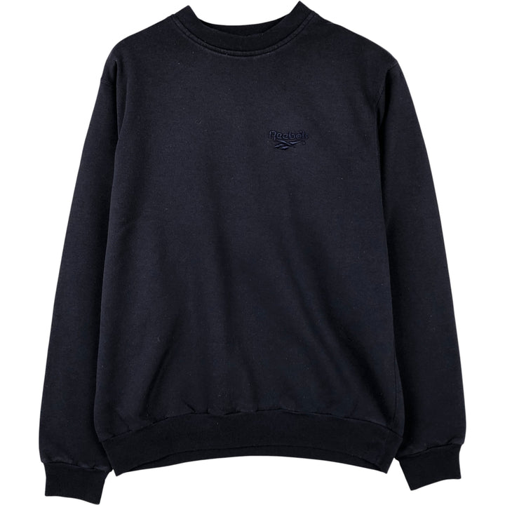 Vintage 90'S Reebok logo sweatshirt, made in Canada, size M, men's. cotton navy blue type Vintage Second Hand