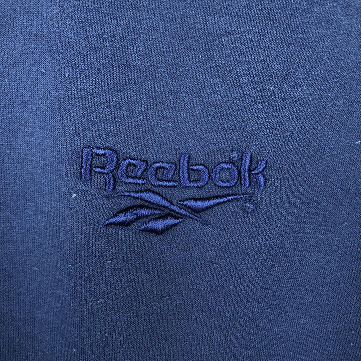 Vintage 90'S Reebok logo sweatshirt, made in Canada, size M, men's. cotton navy blue type Vintage Second Hand