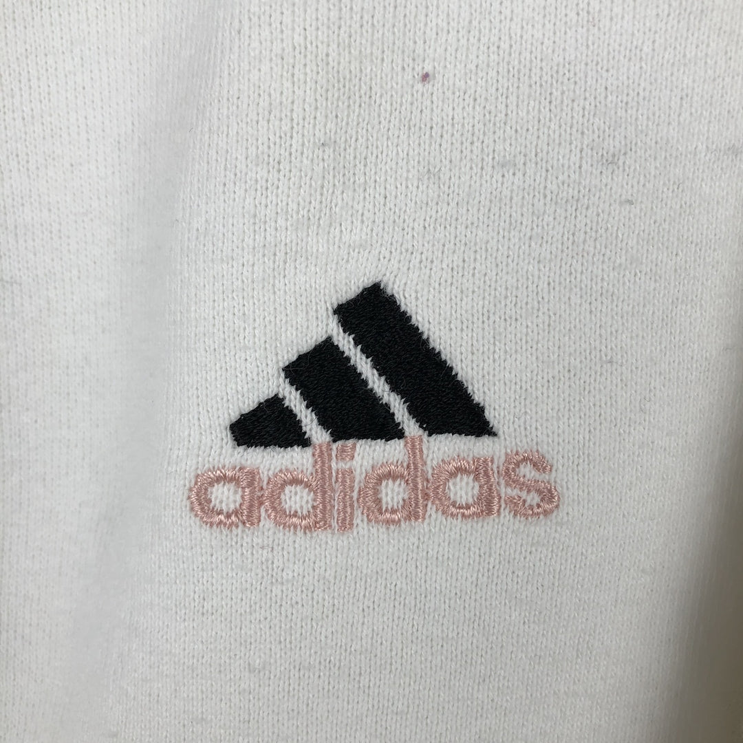 Vintage 90'S adidas Team logo sweatshirt, made in the USA, size L, men's cotton white type Vintage Second Hand