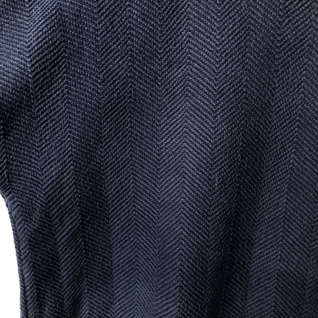 Ralph Lauren CHAPS Herringbone Cotton Knit Sweater Men's XL cotton navy blue type Vintage Second Hand