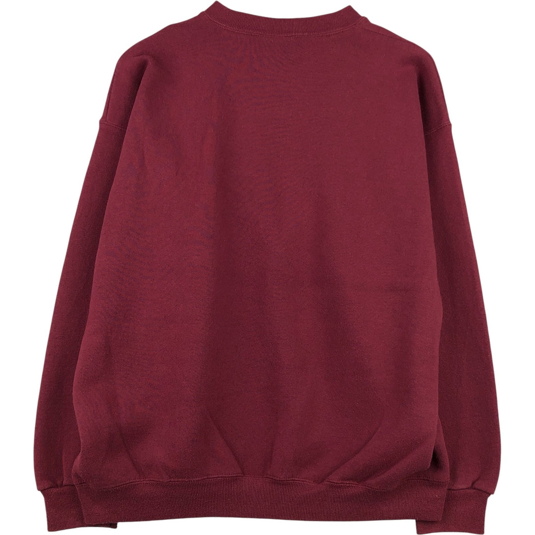 Vintage 90'S Lee college sweatshirt, made in the USA, men's size XL cotton wine-red Vintage Second Hand